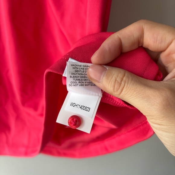 lady hagen core pique sleeveless golf polo watermelon pink‎ XS - Picture 6 of 7